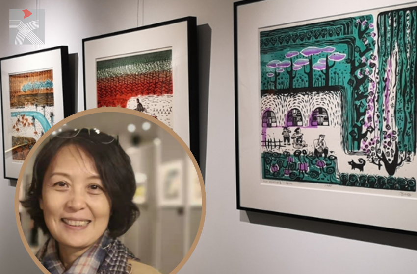  「版印·印版」廖井梅版畫展融貫中西 「構成主義」與「民間藝術」的結合