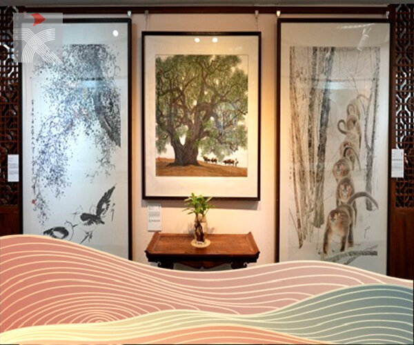 「全球水墨畫大展」走入大灣區 香港站昨啟動 展出來自全球100幅作品