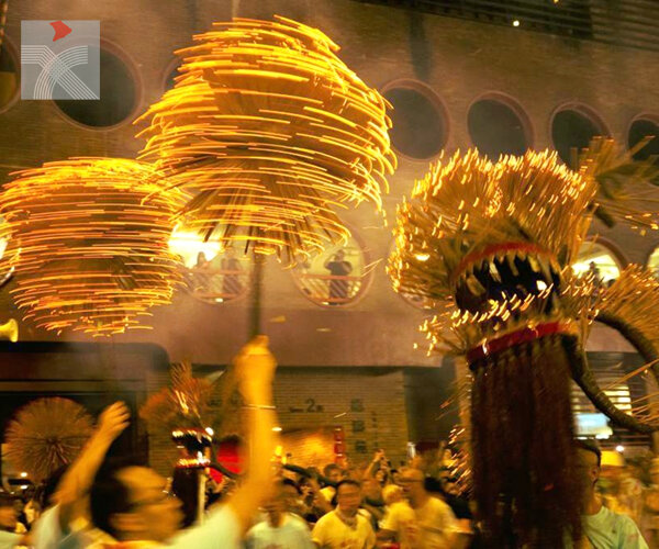  龍身燃 鑼鼓起 賀中秋——香港舉行「大坑舞火龍」活動
