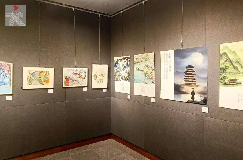  「詩畫裏的中國——2025京粵港澳青少年優秀作品交流展覽」正式開幕