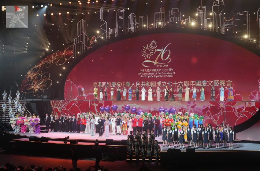  國慶文藝晚會昨晚舉行 群星匯聚同慶祖國華誕