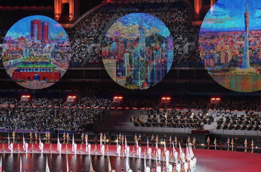  「第十五屆全國運動會」開幕式圓滿舉行