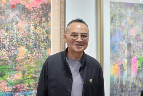 林天行跨年個展「夜·香港」開幕 彩墨潑灑城市光彩與溫度