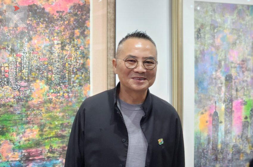  林天行跨年個展「夜·香港」開幕 彩墨潑灑城市光彩與溫度